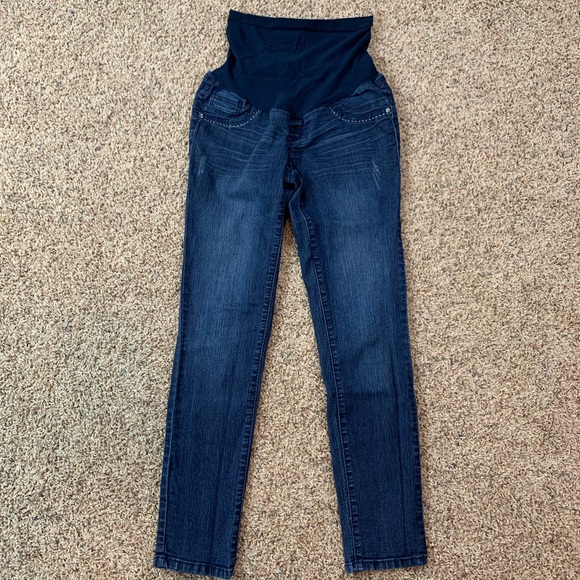 Fade to Blue Maternity Jeans - Picture 1 of 9